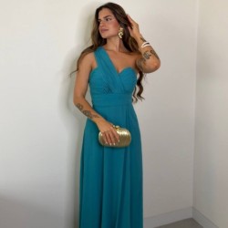 VESTIDO IMPERIO TURQUESA