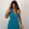 VESTIDO IMPERIO TURQUESA