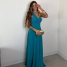 VESTIDO IMPERIO TURQUESA