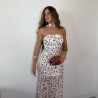 VESTIDO TOPOS TUL + CHAL