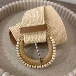 CINTURÓN RAFIA BEIGE