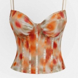 TOP VARILLAS ESTAMPADO TEJA