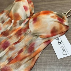 TOP VARILLAS ESTAMPADO TEJA