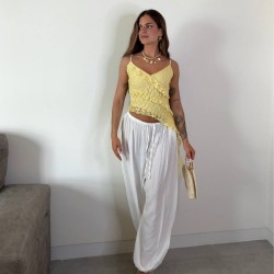 PANTALÓN BOMBACHO BLANCO