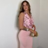 VESTIDO ESCOTE FLUÍDO LENTEJUELAS ROSITA