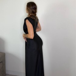 VESTIDO NUDO NEGRO