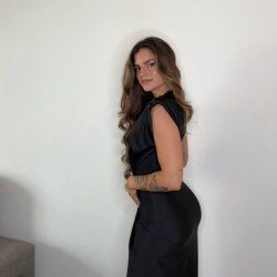 VESTIDO NUDO NEGRO