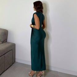 VESTIDO NUDO VERDE