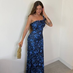 VESTIDO BELLA ESTAMPADO MARINO