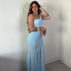 VESTIDO BELLA CELESTE