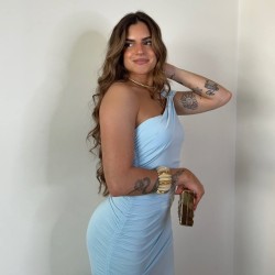 VESTIDO BELLA CELESTE