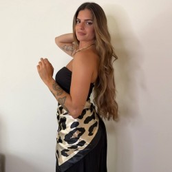 PAÑUELO ANIMAL PRINT OSCURO