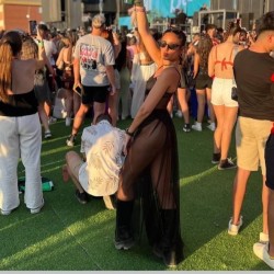 VESTIDO TUL TRANSPARENCIAS NEGRO
