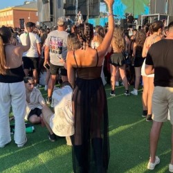VESTIDO TUL TRANSPARENCIAS NEGRO