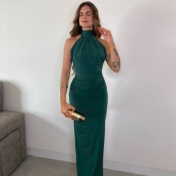 VESTIDO MATILDA VERDE BOTELLA