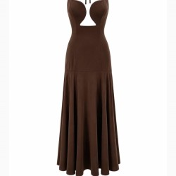 VESTIDO ESCOTE CORAZÓN CHOCO