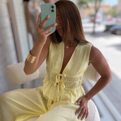 CONJUNTO NUDO AMARILLO MANTEQUILLA
