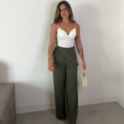 PANTALÓN PAÑUELO VERDE MILITAR