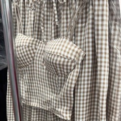 CONJUNTO VICHY TAUPÉ
