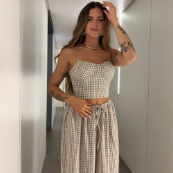 CONJUNTO VICHY TAUPÉ