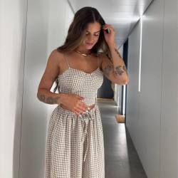 CONJUNTO VICHY TAUPÉ