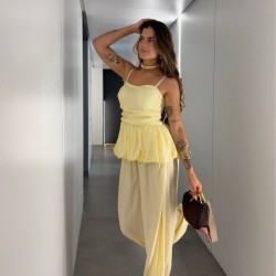 CONJUNTO SUMMER AMARILLO MANTEQUILLA