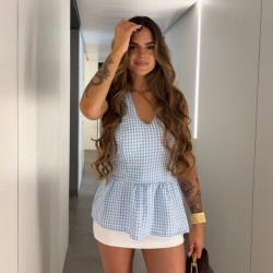 FALDA PANTALÓN CINTURÓN BLANCA