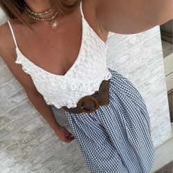 PANTALÓN VICHY MARINO