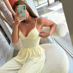 PANTALÓN VICHY AMARILLO MANTEQUILLA