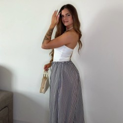 PANTALÓN VICHY CHOCO