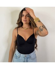 TOP ESCOTE V NEGRO