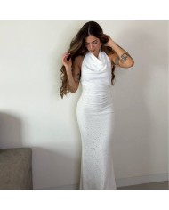 PREVENTA VESTIDO CALADO BLANCO