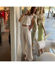 CONJUNTO SUMMER HOMBRERA BEIGE