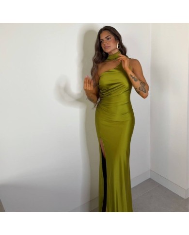 VESTIDO LAZADA VERDE OLIVA