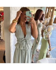 CONJUNTO NUDOS VICHY VERDE