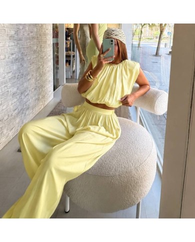 PREVENTA CONJUNTO SUMMER HOMBRERA AMARILLO MANTEQUILLA