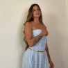 MONO GLOBO VICHY CELESTE