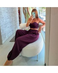 CONJUNTO FILIPINAS BURDEOS