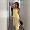 CONJUNTO BOMBACHO AMARILLO MANTEQUILLA