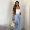 PANTALÓN VICHY CELESTE