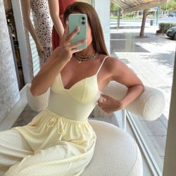 PANTALÓN VICHY AMARILLO MANTEQUILLA