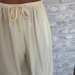 PANTALÓN VICHY AMARILLO MANTEQUILLA