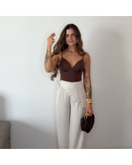 PREVENTA PANTALÓN PAÑUELO CREMA