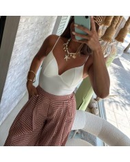 PANTALÓN VICHY TEJA