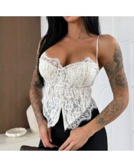 CORSET BOTONES CREMA