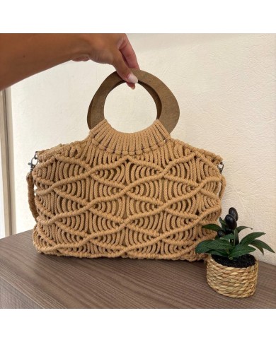 BOLSO SUMMER ASA DE MADERA