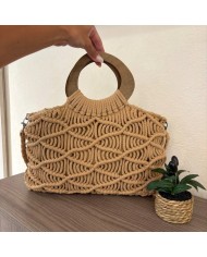 BOLSO SUMMER ASA DE MADERA