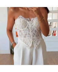 CORSET BOTONES CREMA