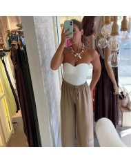 PANTALÓN SUMMER FLUIDO CAMEL