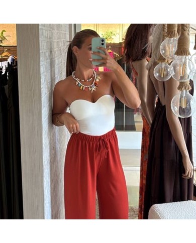 PANTALÓN SUMMER FLUIDO TEJA